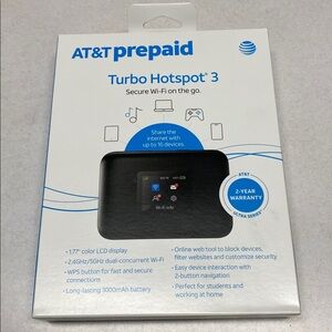 NIB AT&T Prepaid Turbo Hotspot 3.